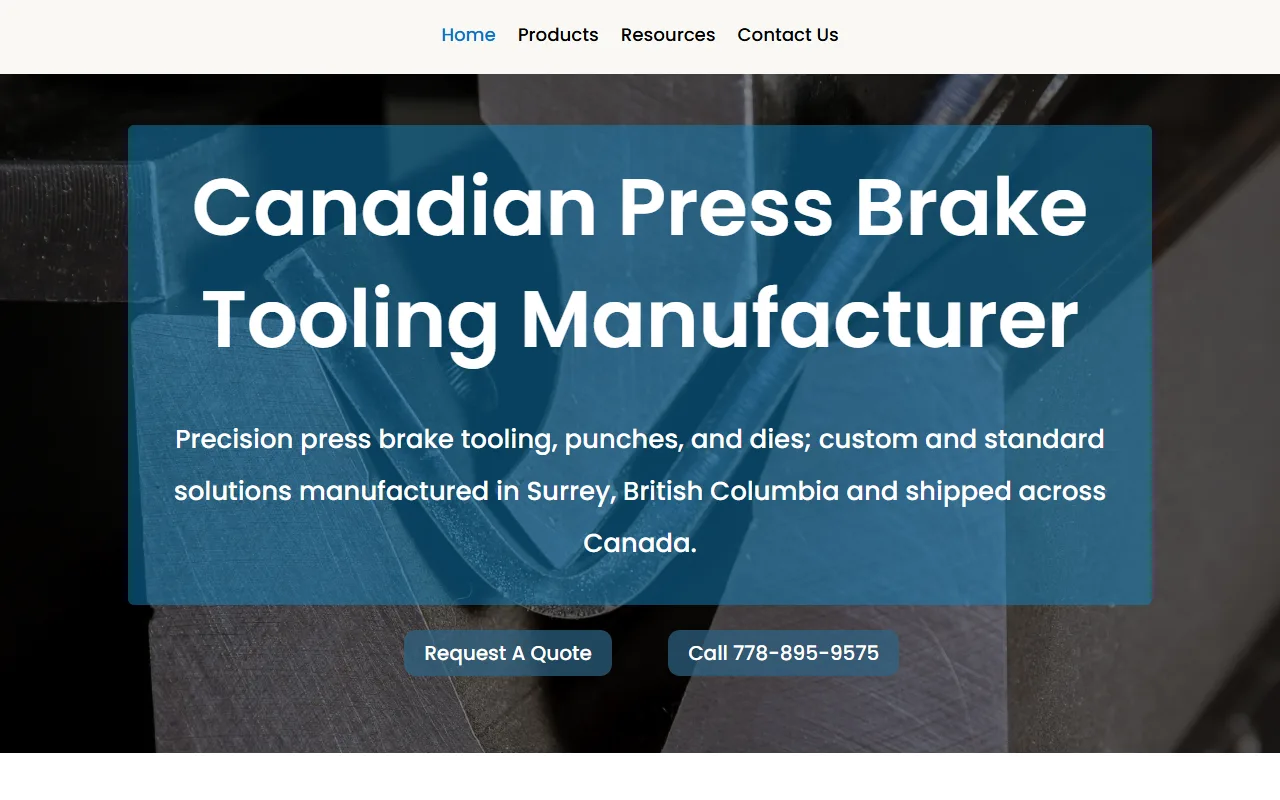 Screenshot of Grace Machining Inc.