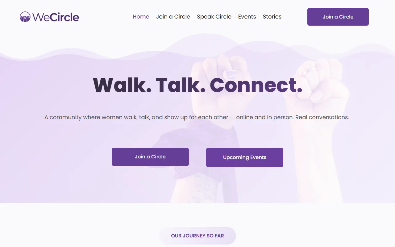 Screenshot of WeCircle